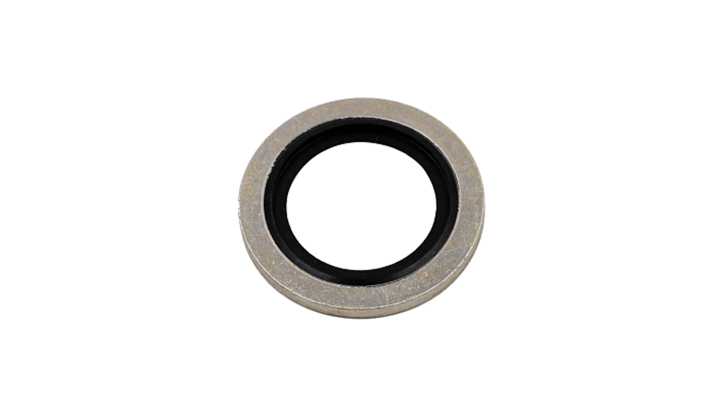 Hutchinson Le Joint Français Rubber : DF851 & washer : Mild Steel Bonded Seals O-Ring, 16.7mm Bore, 23mm Outer Diameter