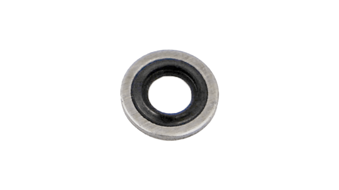 Bague BS Hutchinson Le Joint Français, Ø int. 6.7mm, Ø ext. 10mm, épais. 1mm, en Caoutchouc  : DF851 et rondelle :