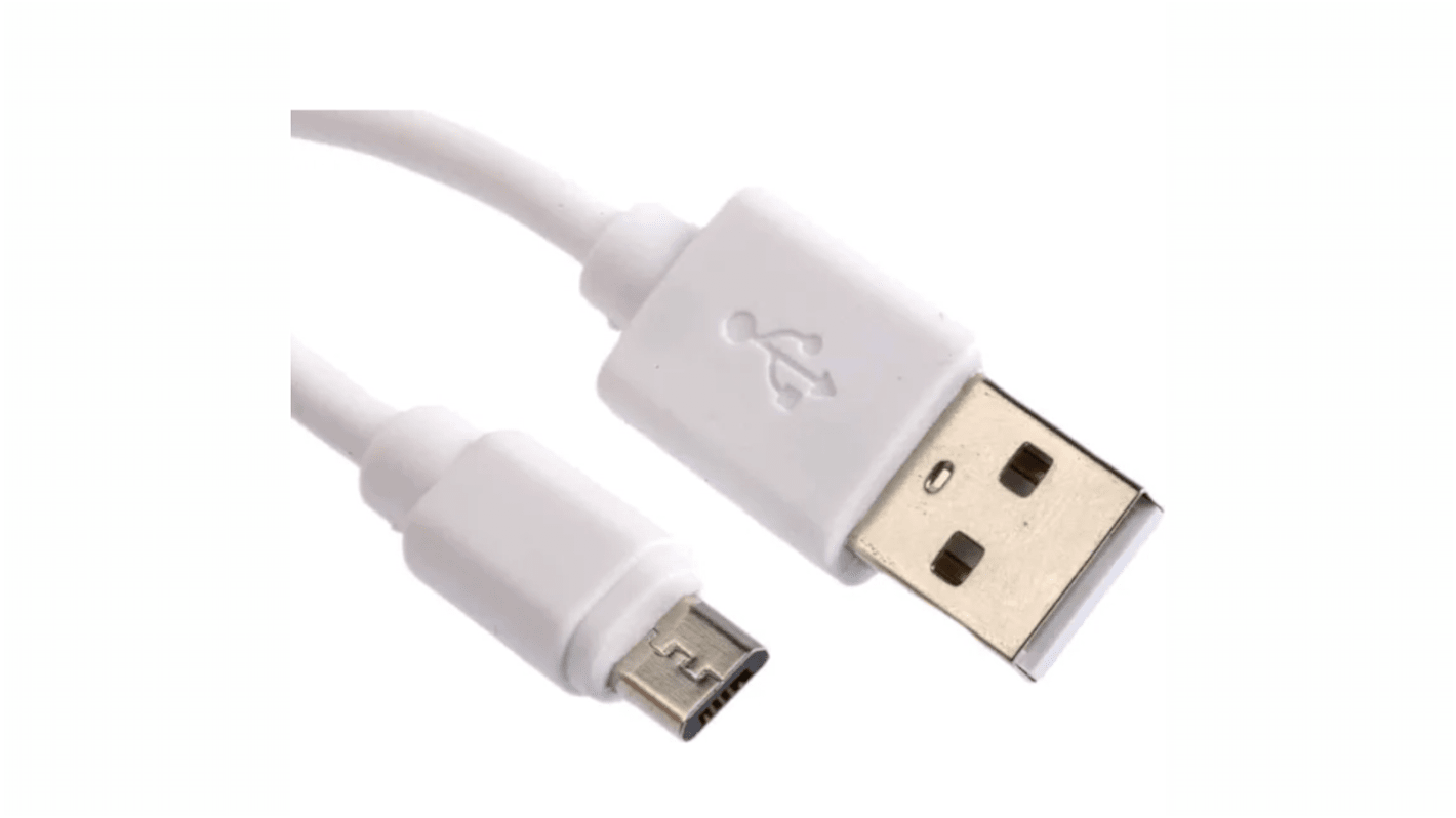 RS PRO USB 2.0 Cable, Male USB A to Male USB B Cable, 0.8m RS