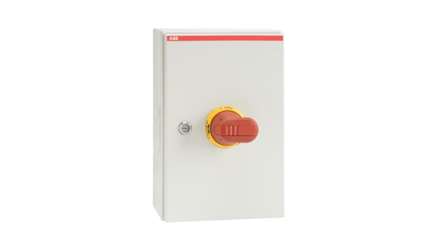 ABB 4P Pole Screw Mount Switch Disconnector - 125A Maximum Current, 45kW Power Rating, IP65