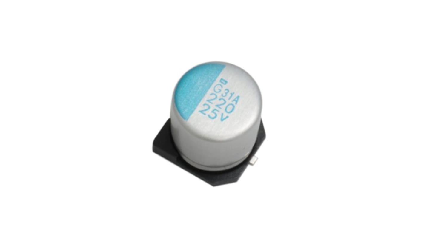 CHEMI-CON 39μF Surface Mount Polymer Capacitor, 25V