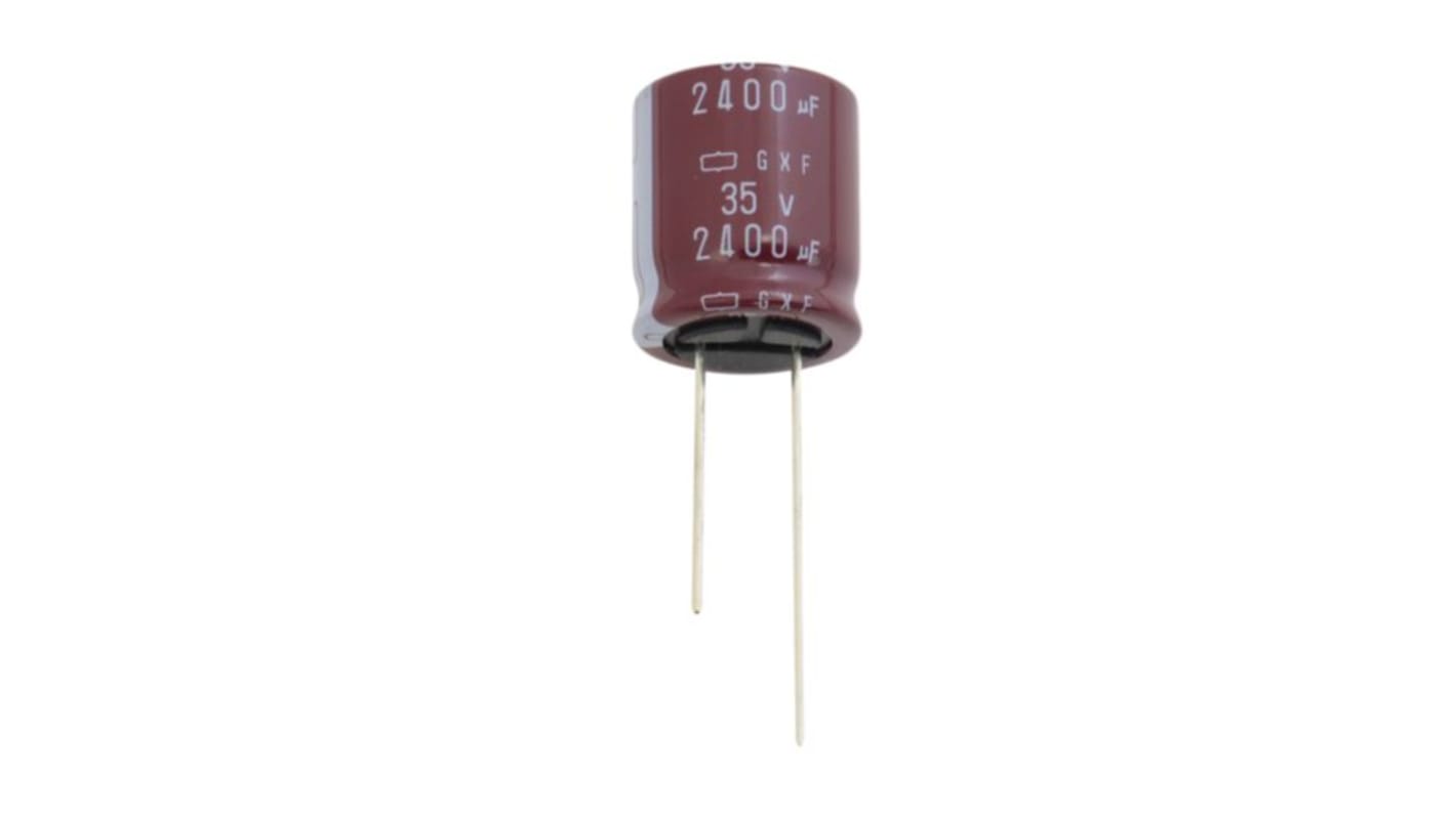 Condensador electrolítico CHEMI-CON serie GXF, 560μF, 50V dc, Radial, Orificio pasante, 16 x 15mm