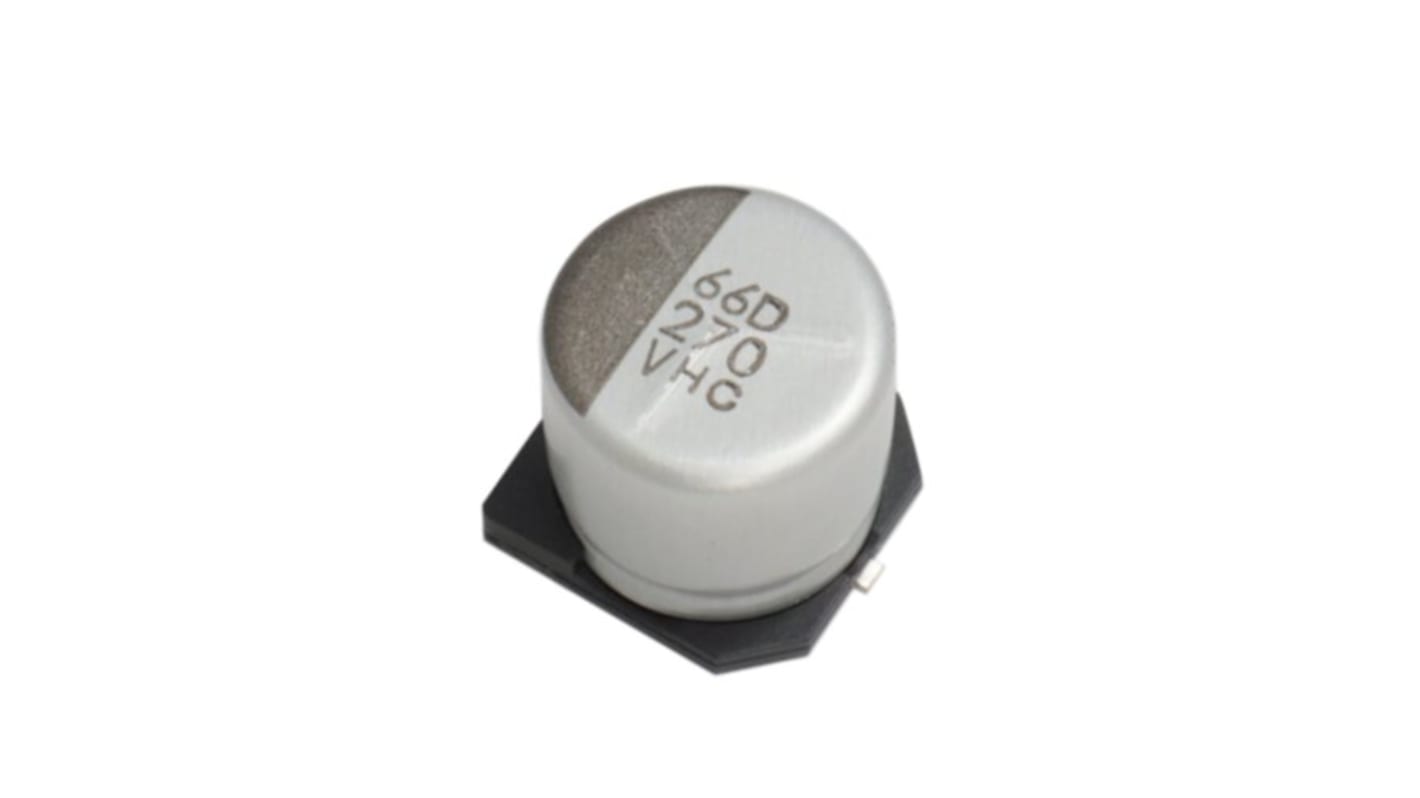 CHEMI-CON 330μF Surface Mount Polymer Capacitor, 25V