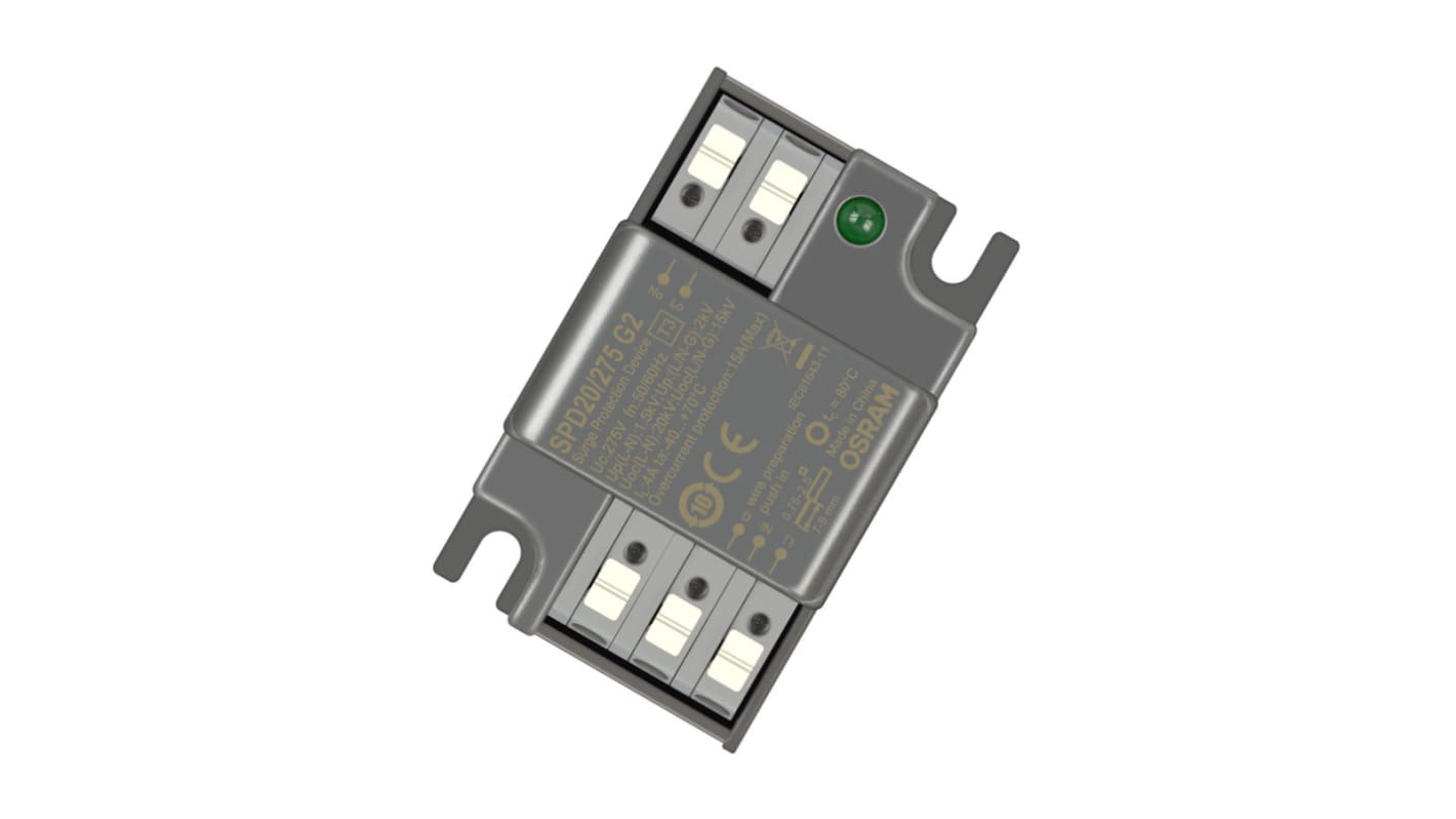 Protector de sobretensiones transitorias, 15A, 20kV, montaje: Montaje Roscado SPD