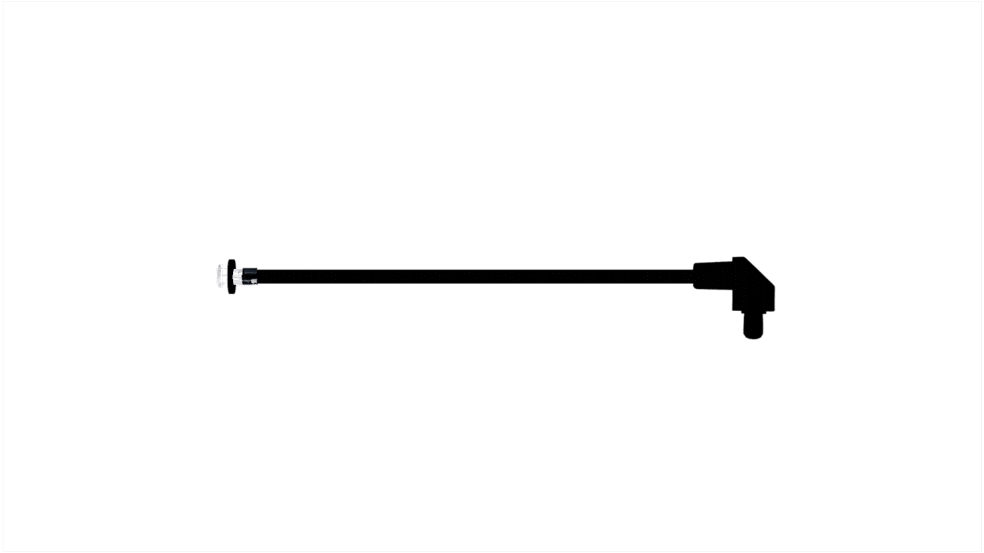 Światłowód do LED, Elastyczne, kątowy, dł. 10cal, Bivar