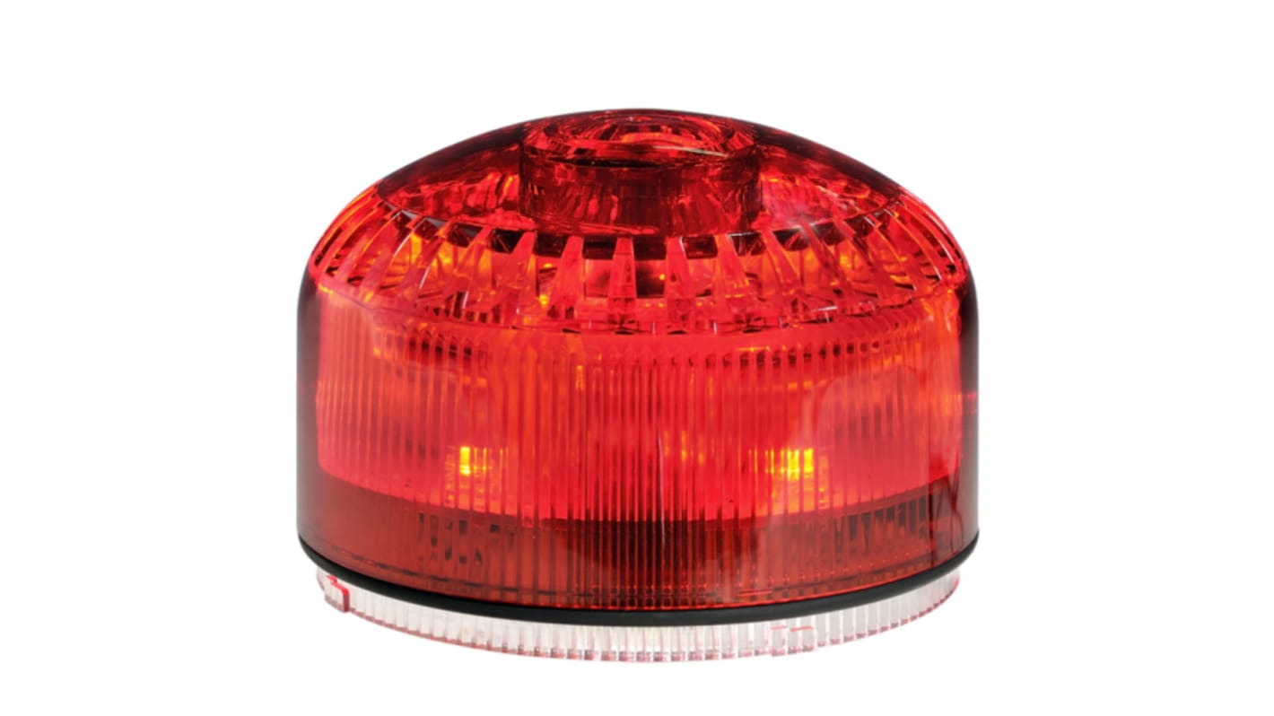 Segnalatore LED Sirena, Rosso, 12 → 24 V, 40 → 80 V, 120 → 240 V