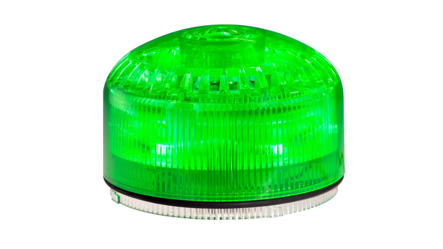 Segnalatore LED Sirena, Verde, 12 → 24 V, 40 → 80 V, 120 → 240 V