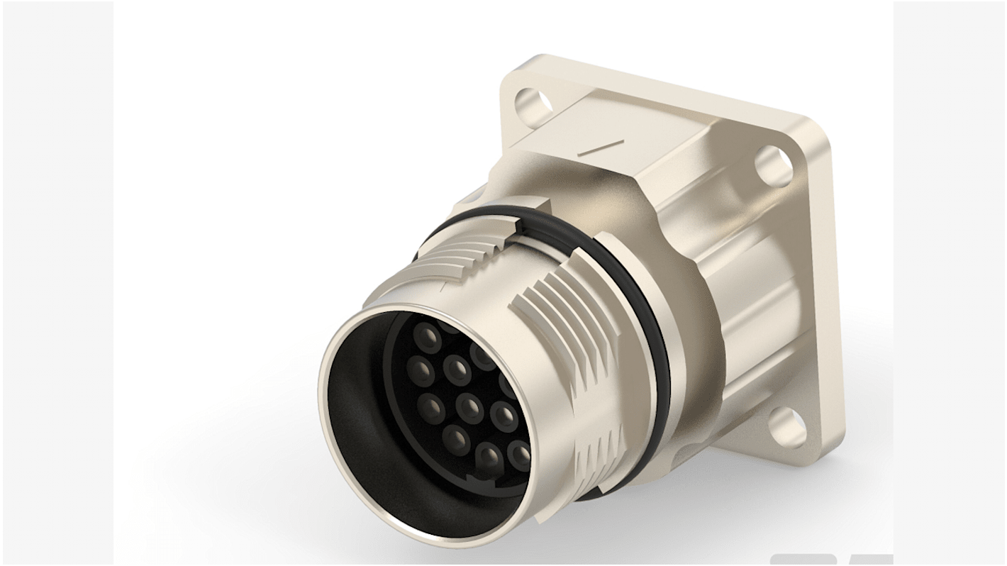 TE Connectivity Circular Connector, 17 Contacts, Panel Mount, Plug, Male, IP67, Speedtec 617 Series