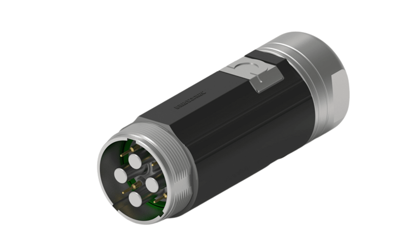 TE Connectivity Circular Connector, 8 Contacts, Cable Mount, M15 Connector, Plug, Male, IP67, 958 Series