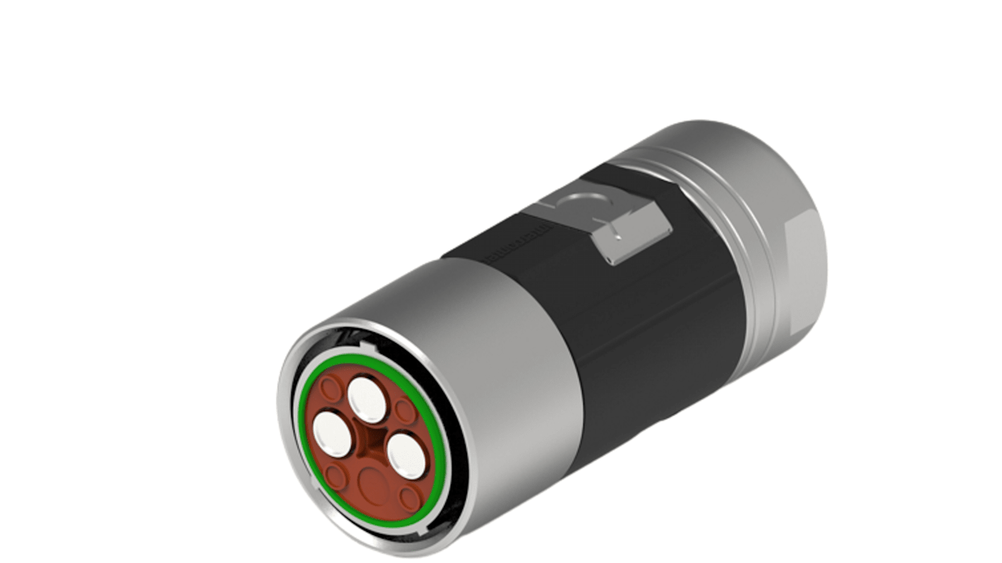 TE Connectivity Circular Connector, 8 Contacts, Cable Mount, M15 Connector, Plug, Male, IP67, 958 Series