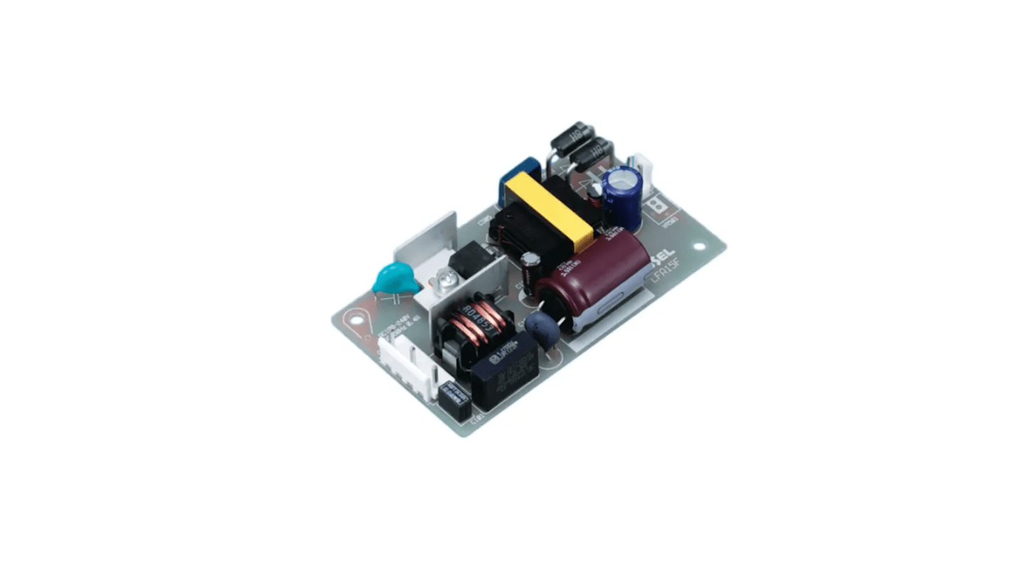 Cosel AC-DC Power Supply, LFA15F-5-J1, 5V, 3A, 15W, 1 Output, 85 → 264V ac Input Voltage