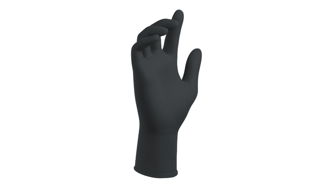 SW Black Nitrile Disposable Gloves, Size XL