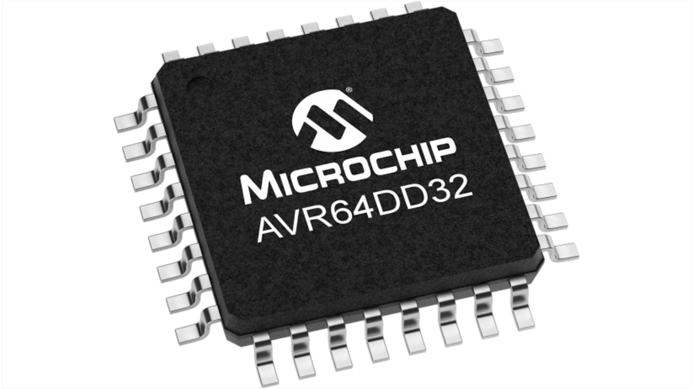 Microcontrollore Microchip, AVR, TQFP, AVR DD, 32 Pin, Montaggio superficiale