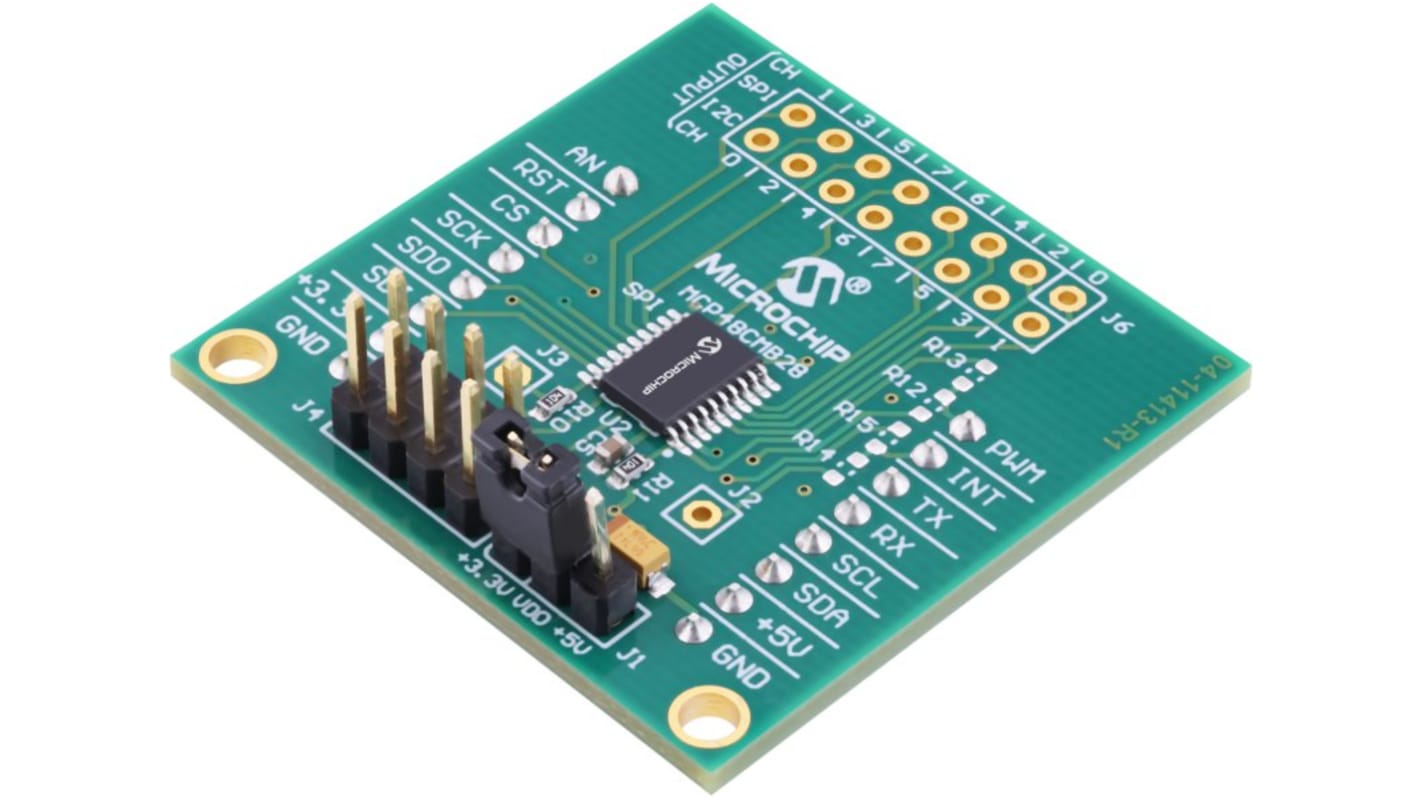 Carte d'évaluation 1 LSb Octal DAC Evaluation Board Microchip