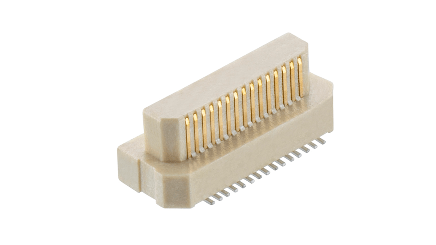 Conector macho para PCB HARWIN serie M58 de 30 vías, 15 filas, paso 0.5mm, Montaje Superficial