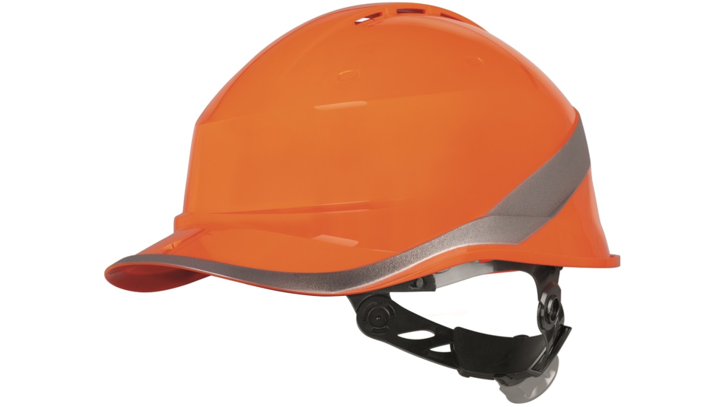 DIAM6WTRORFL Delta Plus Orange Hard Hat , Ventilated RS
