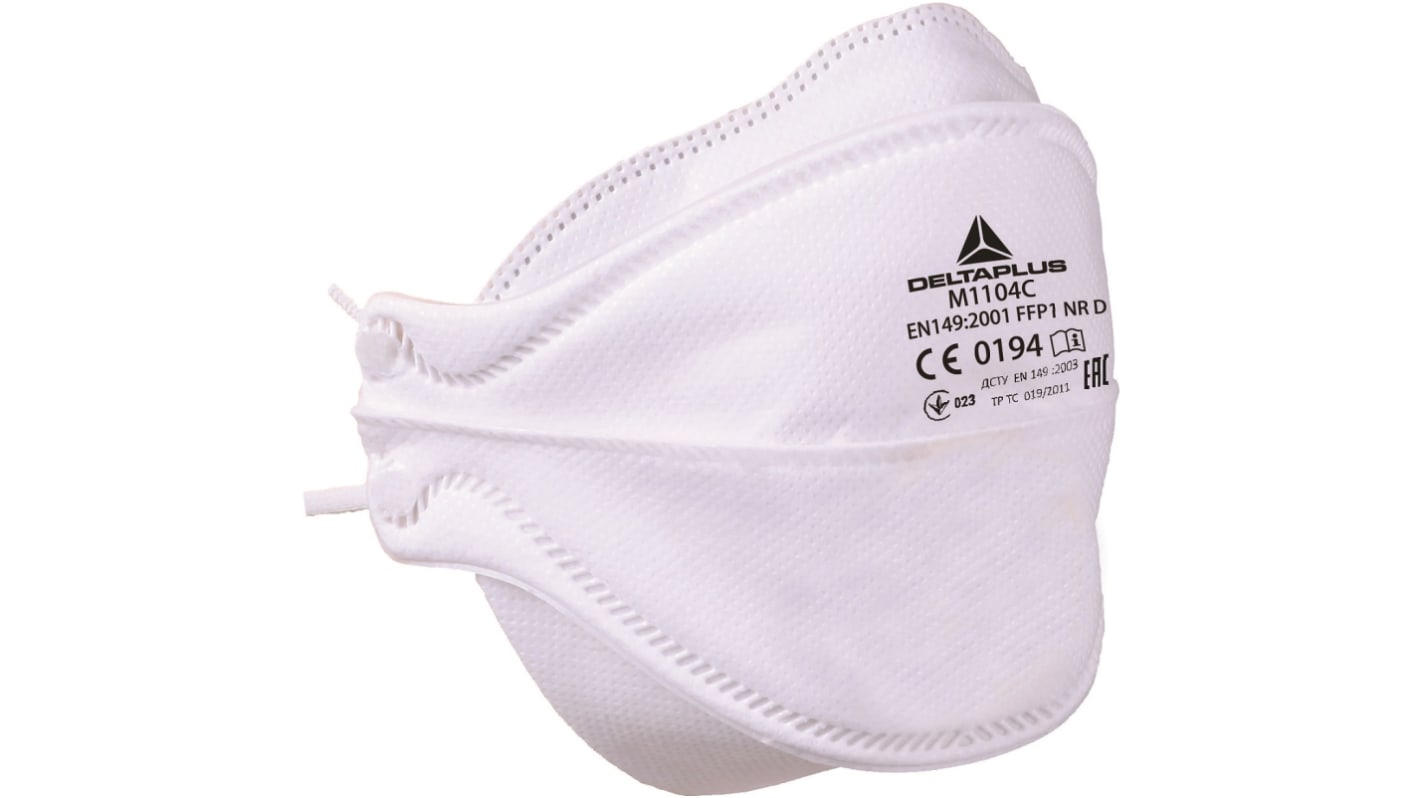 Delta Plus AER Series Disposable Respirator, FFP1, Non-Valved, Fold Flat