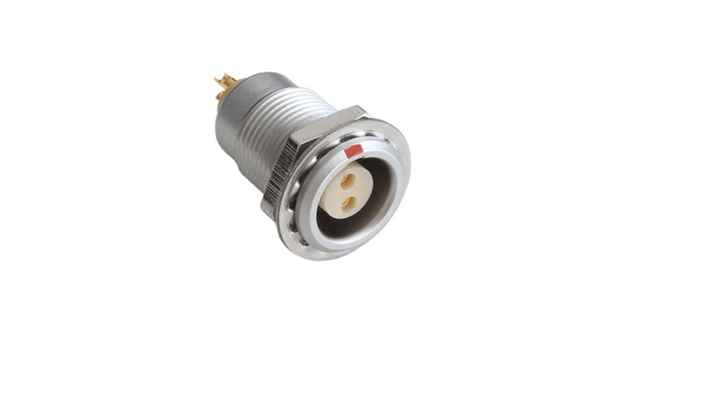 Bulgin Circular Connector, 2 Contacts, Push-Pull, Socket, Female, IP50, X Series