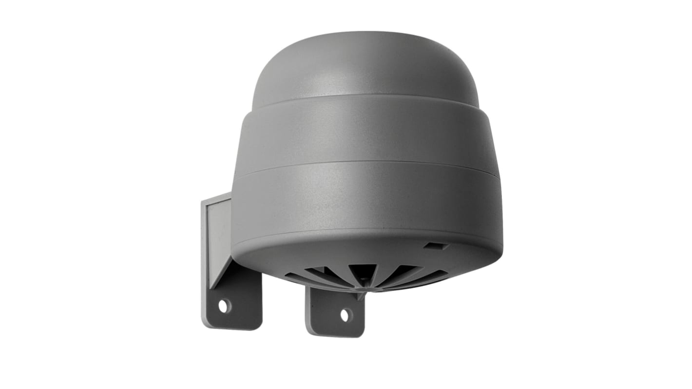 Werma 128 Series Wall Mount Buzzer, 24 V, 80dB at 1 m, IP65, AC/DC, 2-Tone