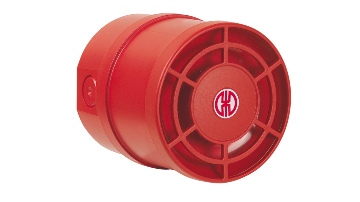 Avertisseur sonore Rouge Werma série 140, 9 →28 V, 115dB IP65