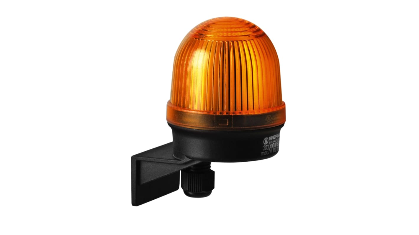 Indicador luminoso Werma serie 203, efecto Luz continua, Incandescente, Amarillo, alim. 12 → 230 V