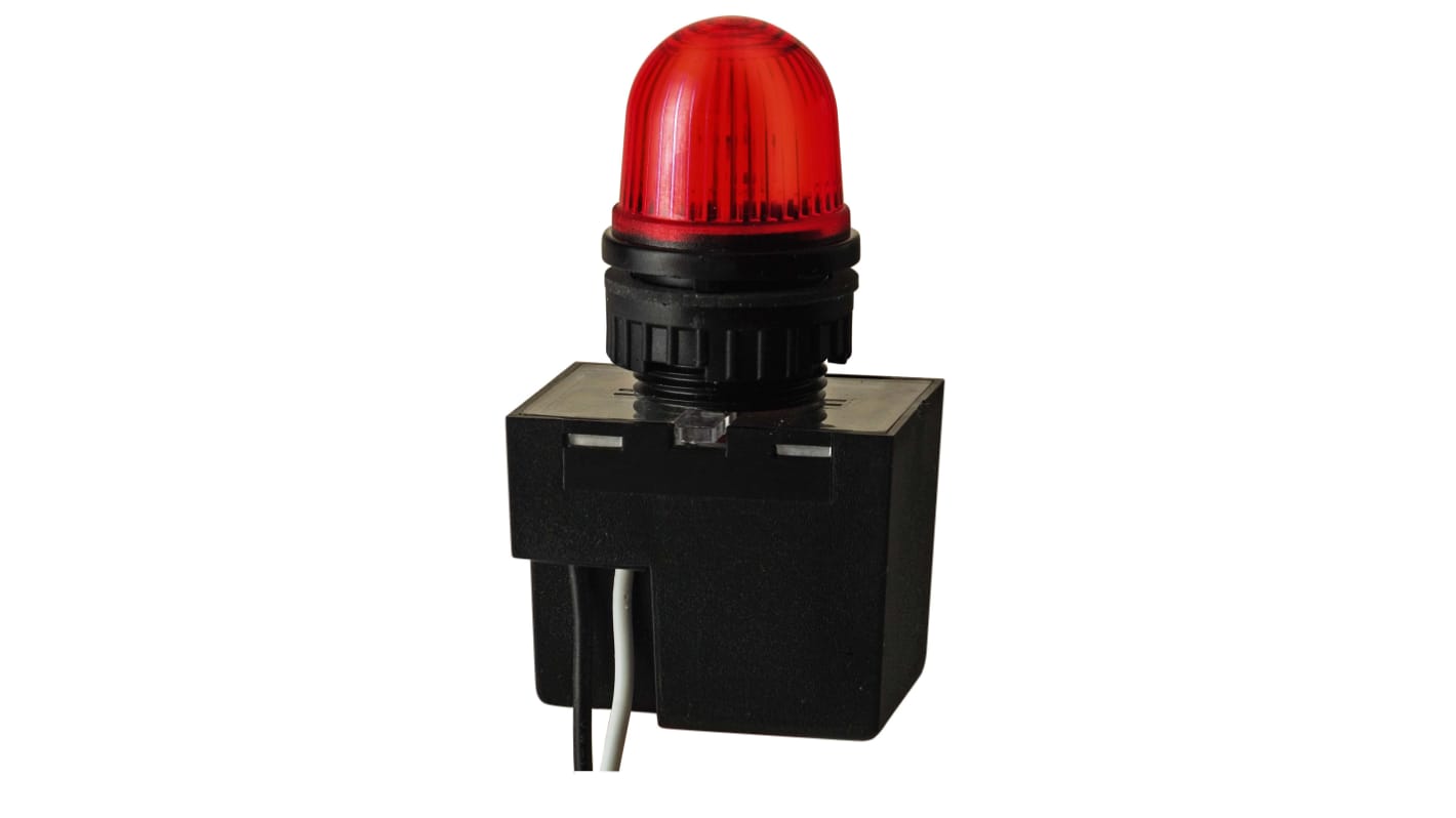 Werma 232 Series Red Flashing Beacon, 230 V, Built-in Mounting, Xenon Bulb