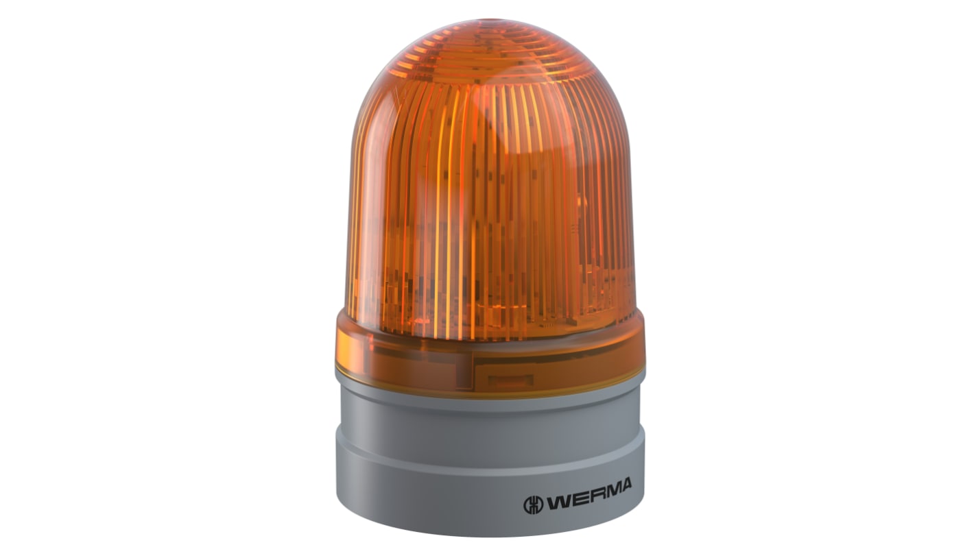 Werma 261 Series Yellow Rotating Light Module, 12 → 24 V, Multiple, LED Bulb, IP66