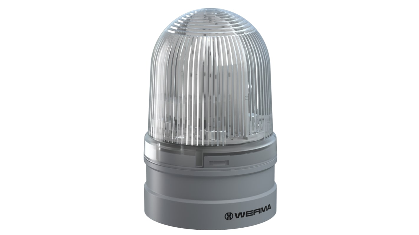 Indicador luminoso Werma serie 261, efecto Giratorio, LED, Transparente, alim. 12→24 V
