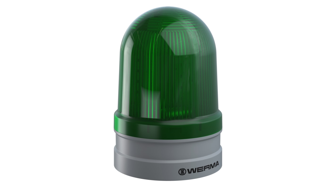 Werma 262 Series Green Flashing Light Module, 12 → 24 V, Multiple, LED Bulb