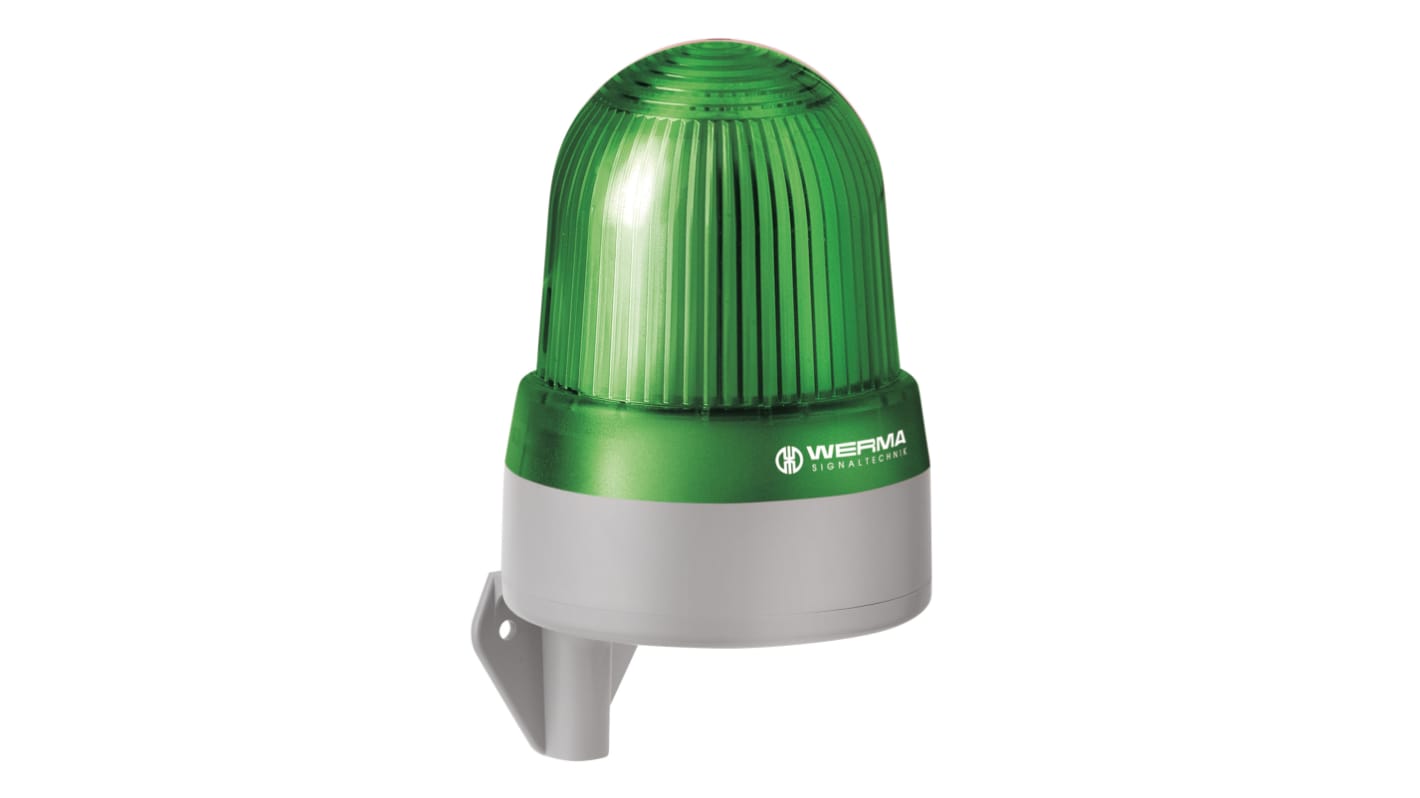 Combiné balise/sirène Werma série 432, lentille Vert à LED, 24 V