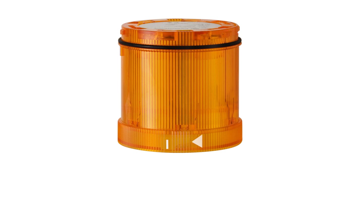 Werma KS71 Series Yellow Continuous lighting Effect Flashing Light Element, 115 V, LED Bulb, AC