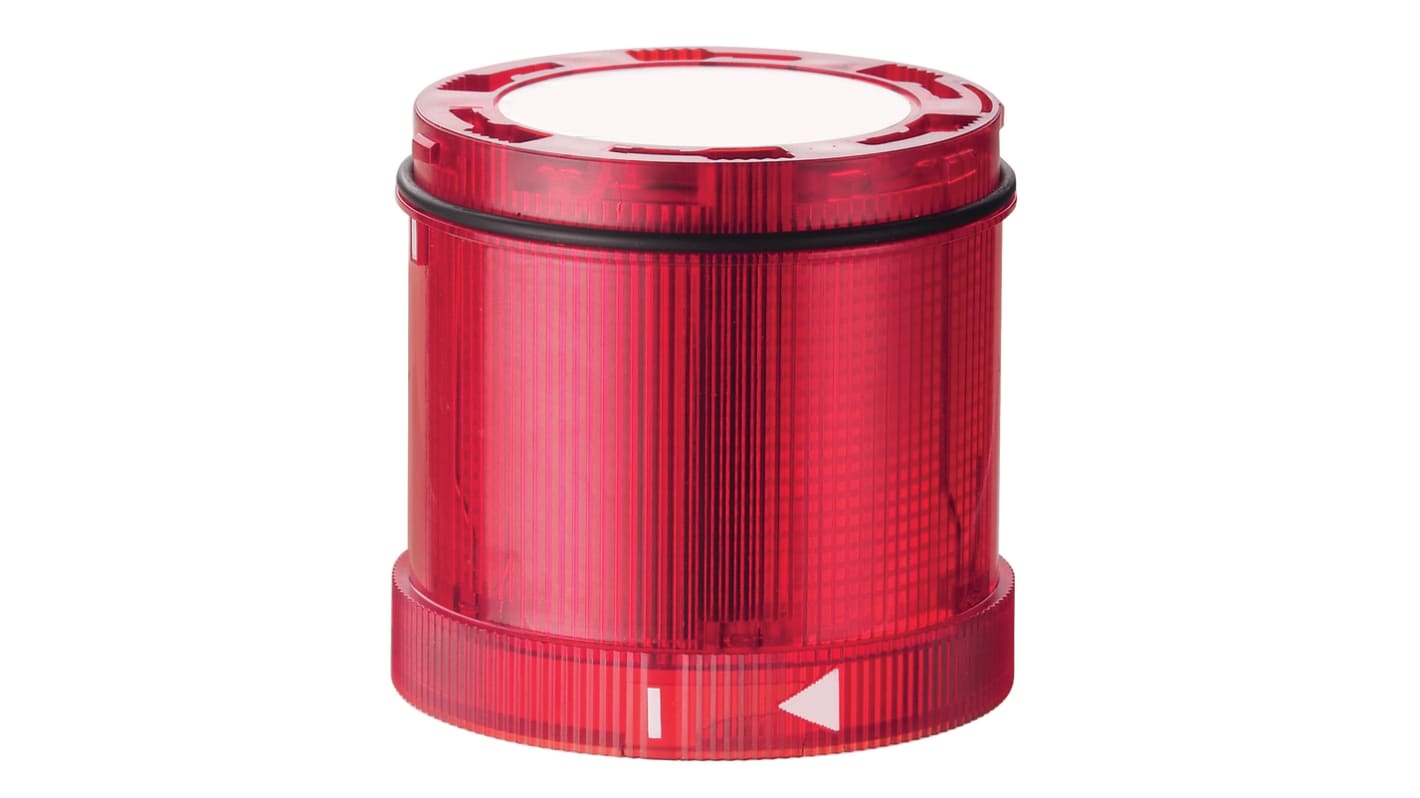 Werma KS72 Series Red EVS, Flashing Effect Flashing Light Element, 24 V, LED Bulb, DC