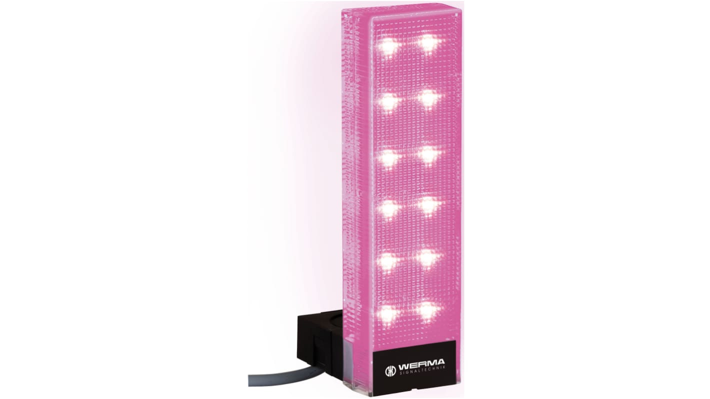 Columna de señalización Werma VarioSIGN, LED, con 3 elementos Multicolor, 24 V