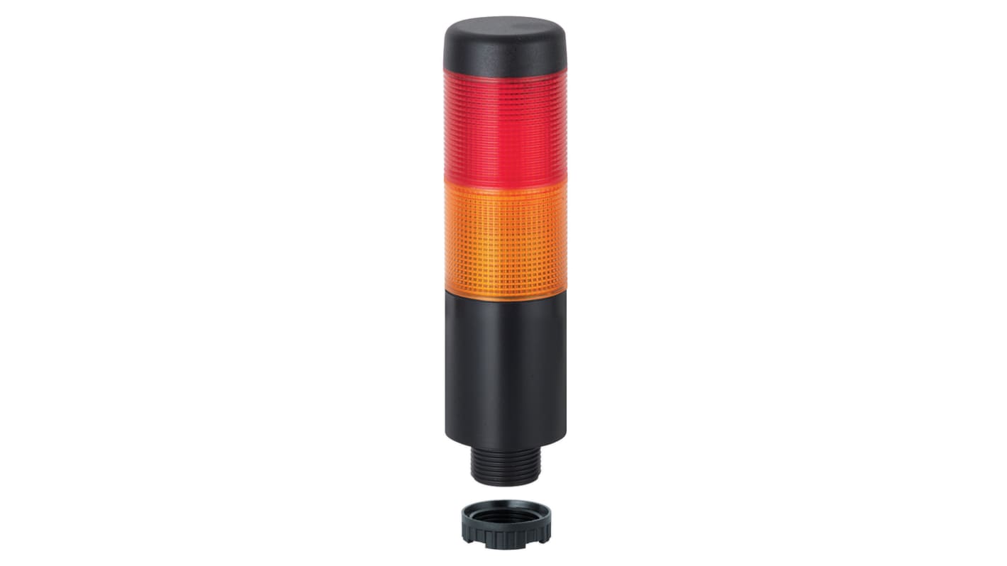 Souprava světel systému Andon, řada: Kompakt 37 s bzučákem LED 2 světelné prvky barva Červená/žlutá 12 V Červená/žlutá