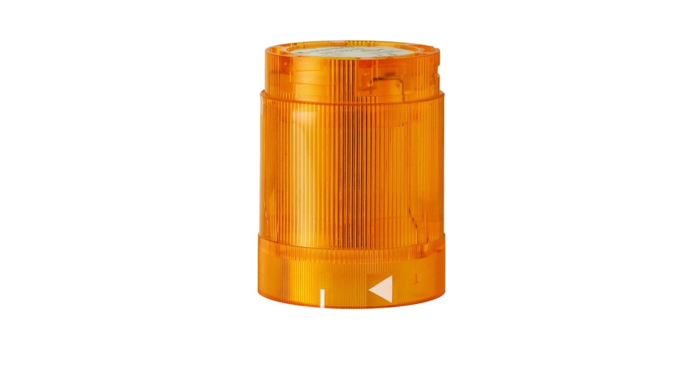 Werma KS50 Series Yellow Continuous lighting Effect Flashing Light Element, 115 V, LED Bulb, AC