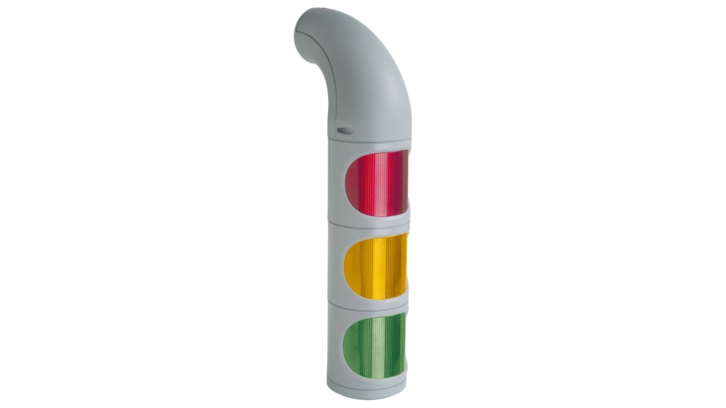 Werma 894 Series Green, Red, Yellow Continuous lighting Beacon, 115 → 230 V, Wall Mount, LED Bulb