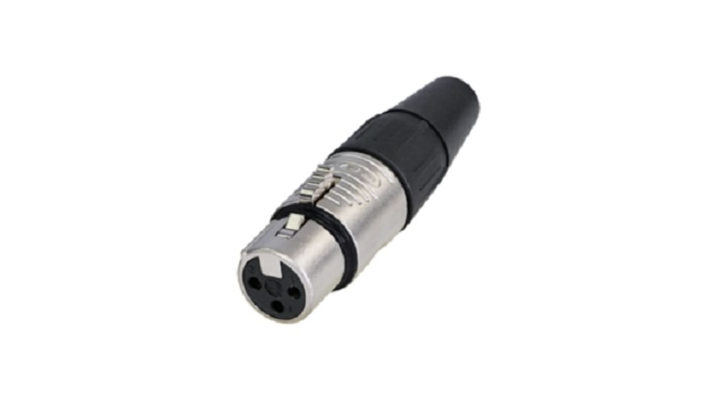 Conector XLR Hembra Recto de 3 pines Re-An Products, Montaje de Cable