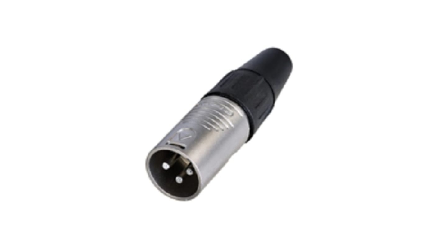 Conector XLR Macho Recto de 3 pines Re-An Products, Montaje de Cable