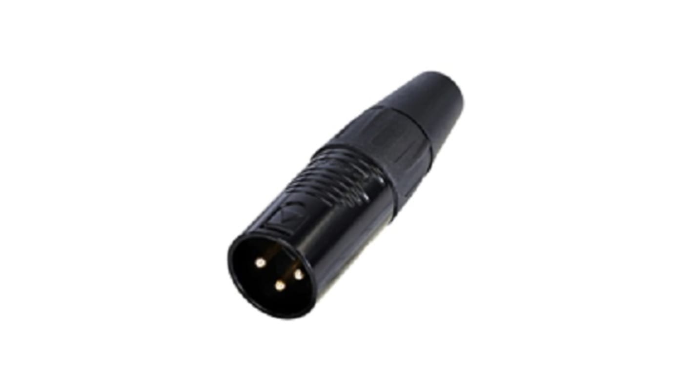 Conector XLR Macho Recto de 3 pines Re-An Products, Montaje de Cable