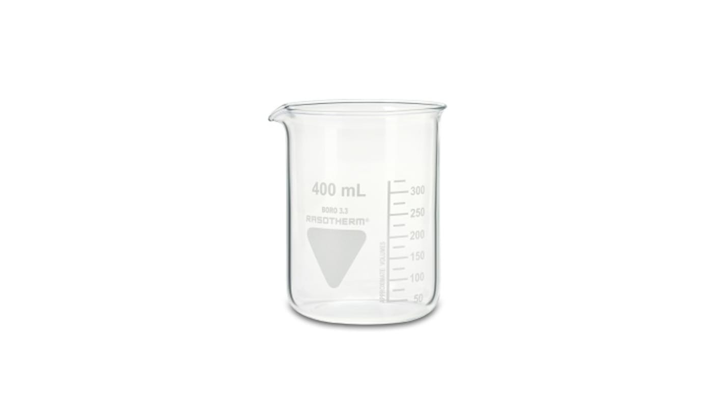 Bécher RS PRO, Verre borosilicate, 400ml