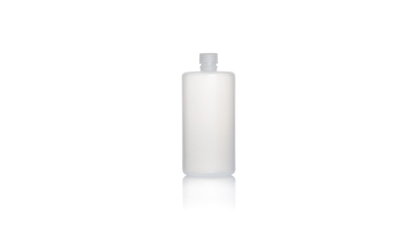 RS PRO 1L HDPE Narrow Neck Storage Bottle