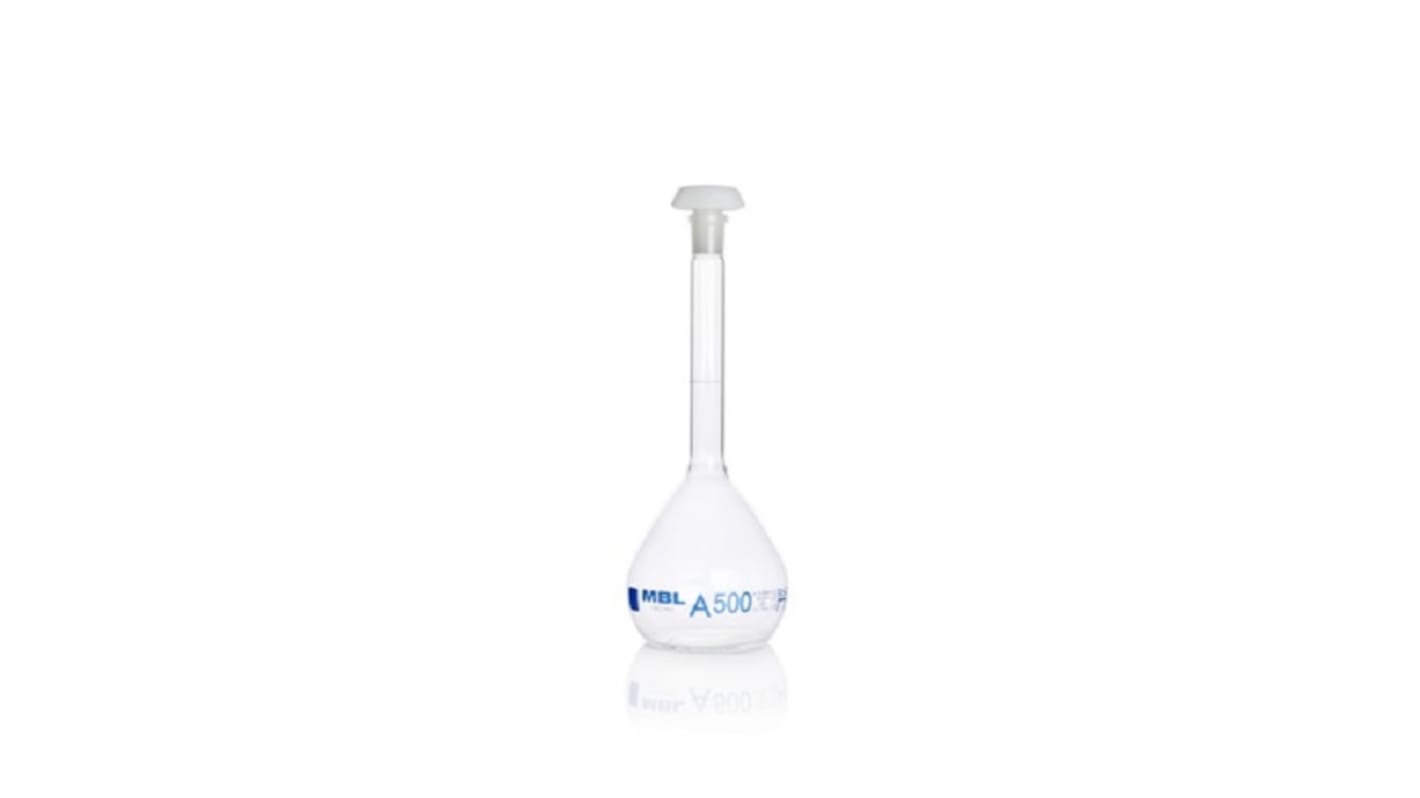 RS PRO 10ml Borosilicate Glass Narrow Neck Volumetric Flask