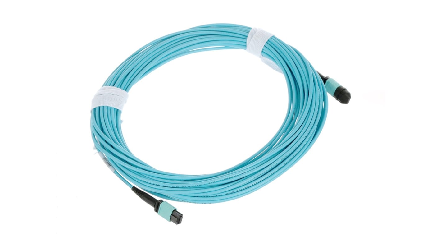 Câble fibre optique Molex 15m Avec connecteur / MPO, 12 fibres