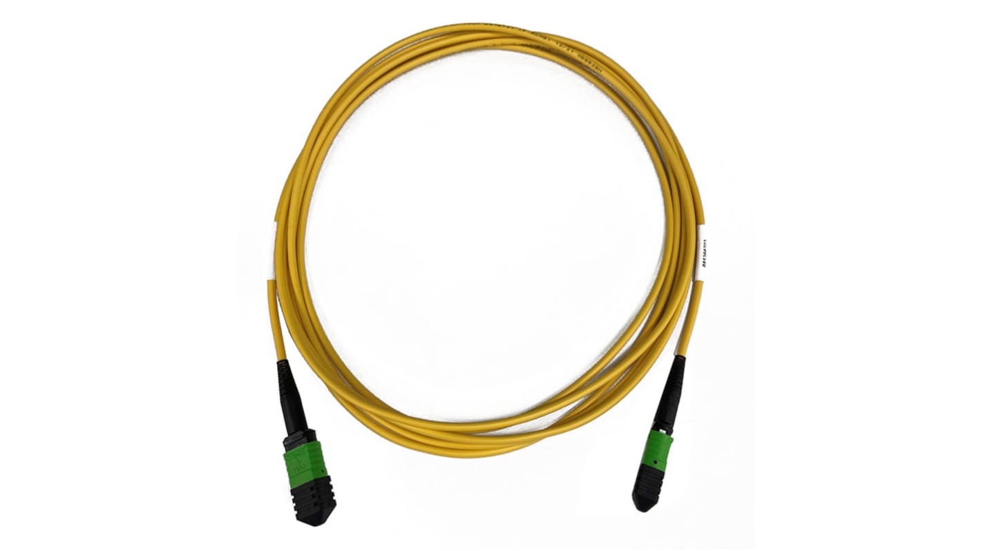 Câble fibre optique Molex 3m Avec connecteur / MPO, Mono-mode, 12 fibres