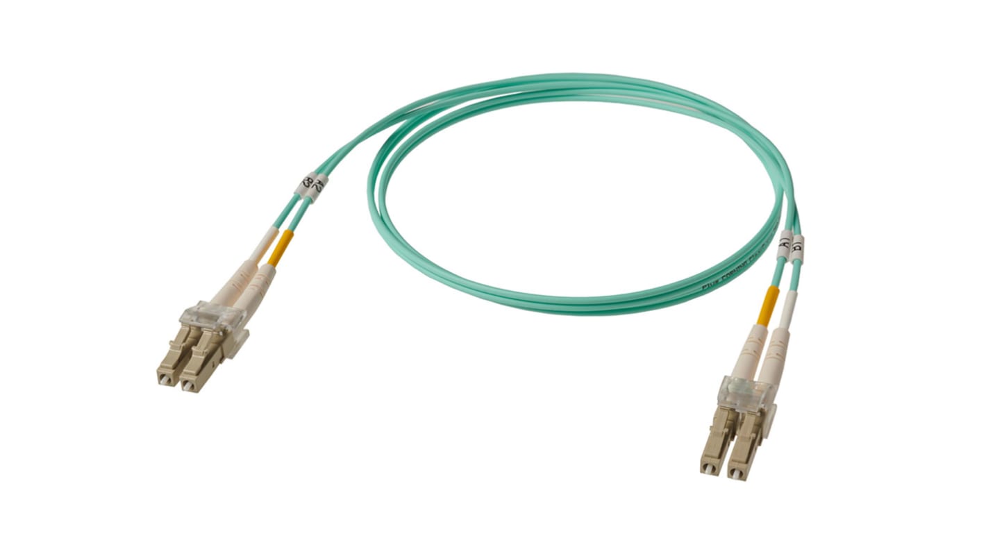 Molex Száloptikás kábel, 2 mag, Ø50/125μm, LC - LC, 1m, Multimódusú