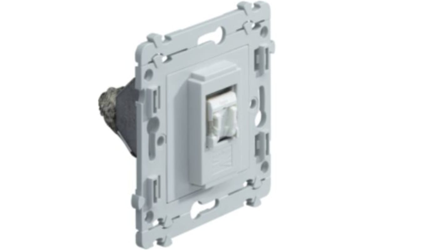 Hager Male Ethernet Connector, Wall Mount, Cat6