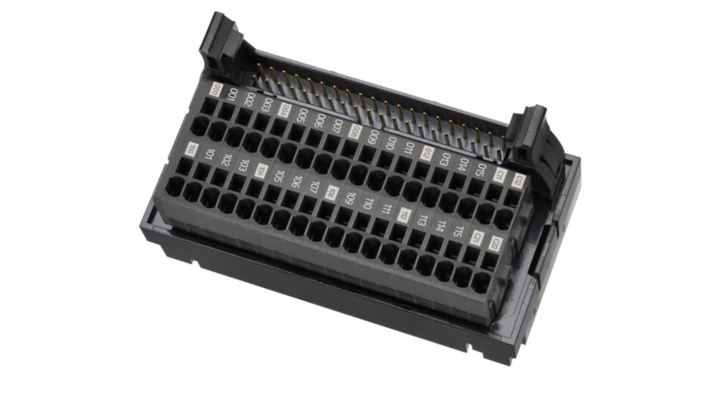 XW2K-40G-O32A-IN | Omron XW2K Series Green Terminal Block, Screw ...