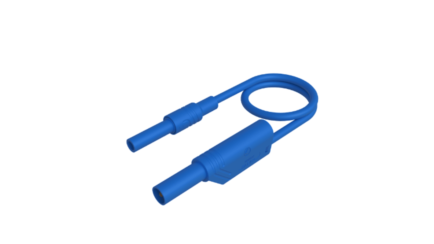 Hirschmann Test & Measurement Test lead, 32A, Blue, 250mm Lead Length