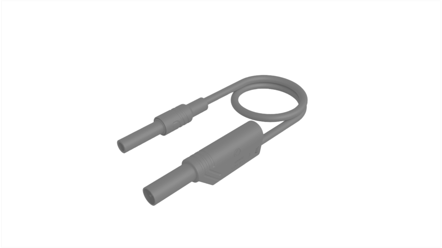 Hirschmann Test & Measurement テストリード線, グレー, 1m