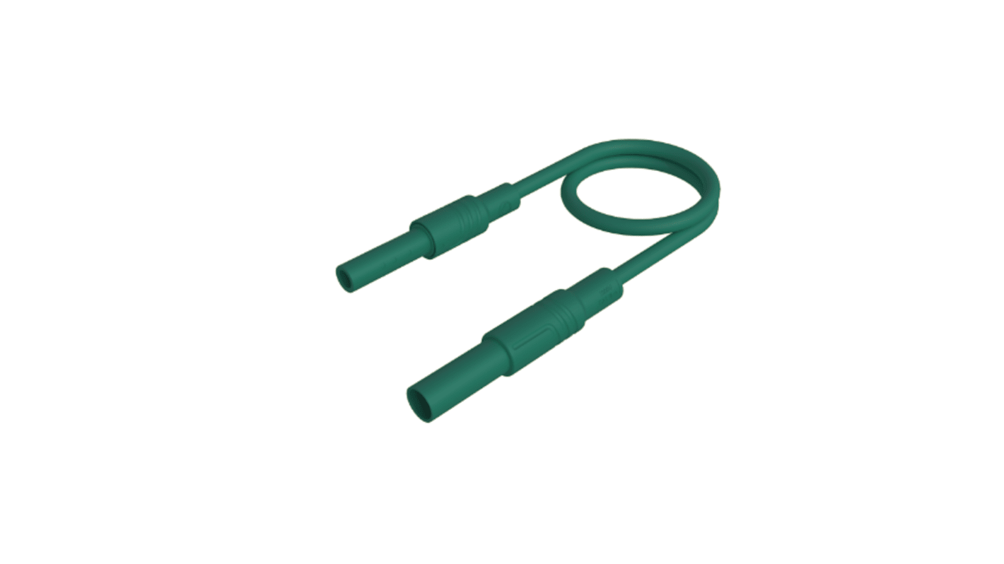 Cable de prueba  Hirschmann de color Verde, Macho, 32A, 1m